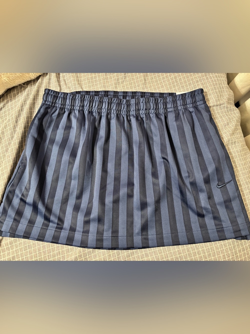 Nike Womens Navy Blue Elastic Waist Skirt